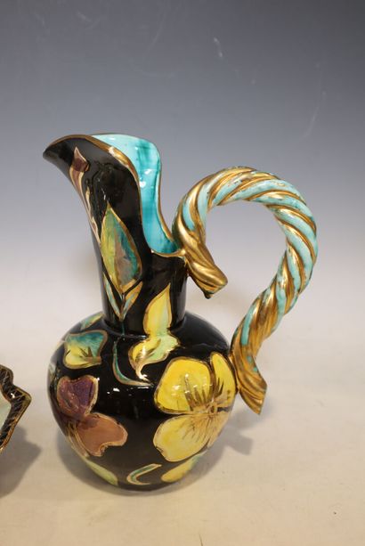 GAZIELLO in VALLAURIS
Ceramic jug with floral...