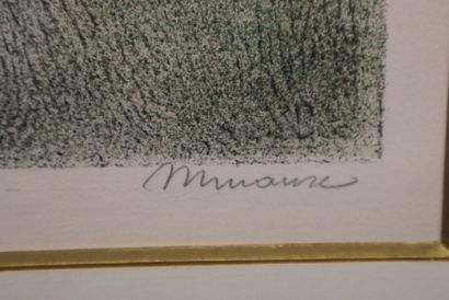 Color lithograph, signed Minor (?), numbered...