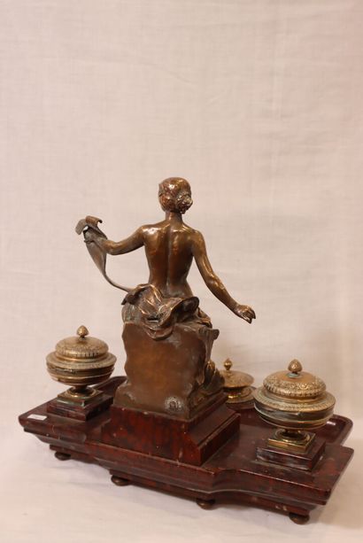 Georges BAREAU (1866-1931) and BARBEDIENNE
Double...