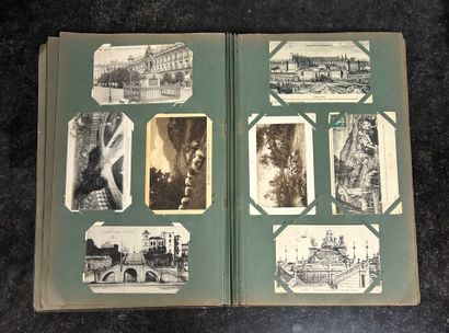 An album of 408 vintage postcards from all...