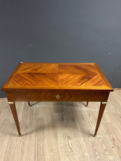 Table bureau rectangulaire en bois de placage...