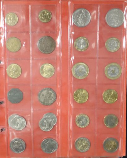 Large lot of French and foreign coins in...