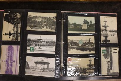 An album of 400 old postcards of Angers (various...
