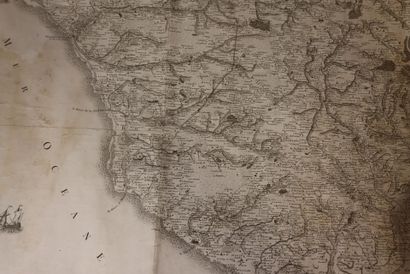 Set of three antique maps of Vendée and Deux...