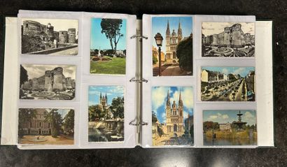 An album of 400 semi-modern postcards. Angers...