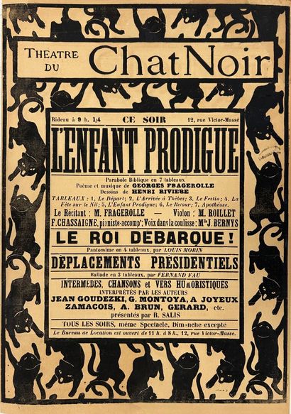 Henri RIVIERE (1864-1951), d'après.
Théâtre...