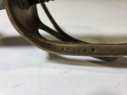 Model 1822 French regulation saber from the...
