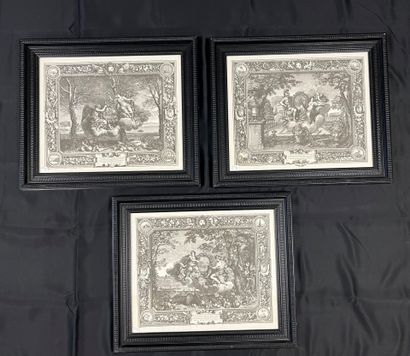 Black lithographs after Charles Lebrun: the...