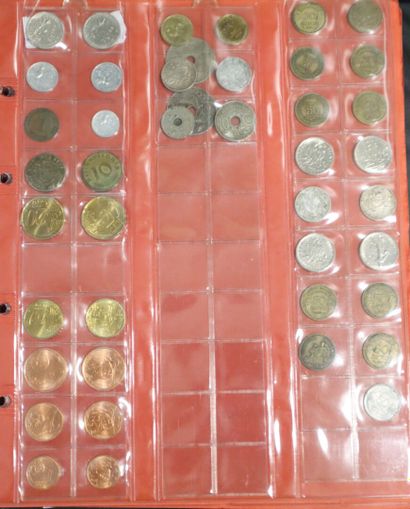 Large lot of French and foreign coins in...