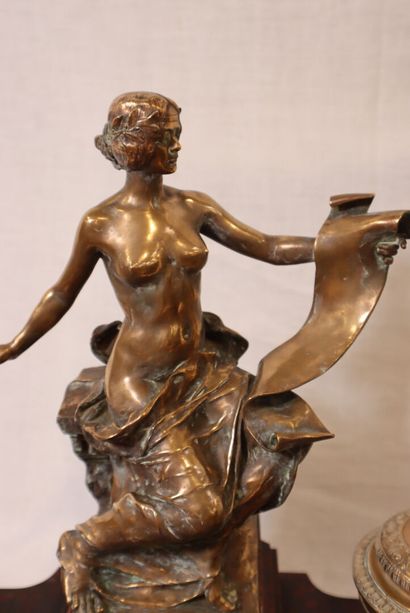 Georges BAREAU (1866-1931) and BARBEDIENNE
Double...