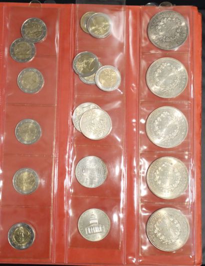 Large lot of French and foreign coins in...