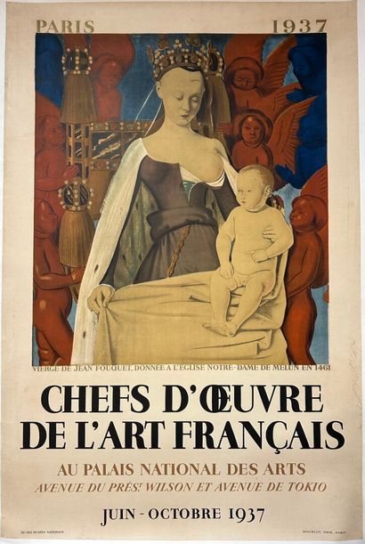 Affiche lithographique de l'exposition des...