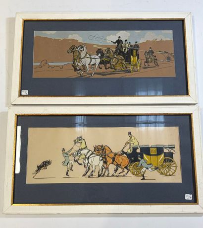 In the style of Fred Tolman (1875 -1935)
Carriage
Color...