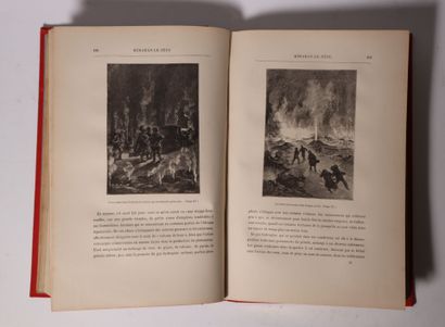 Jules Verne: lot de deux cartonnage dont...