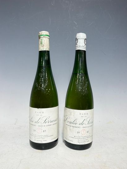 2 bottles Savennieres, Coulée de Serrant...