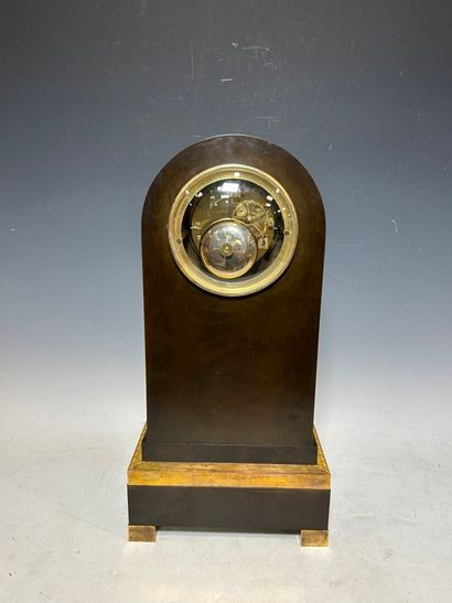 Gilt bronze clock with mythological decor...