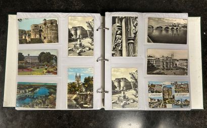 An album of 400 semi-modern postcards. Angers...