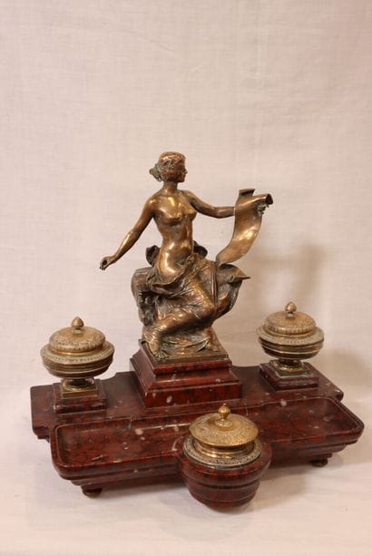 Georges BAREAU (1866-1931) and BARBEDIENNE
Double...