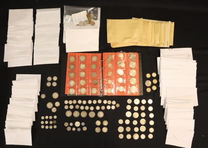 Large lot of French and foreign coins in...