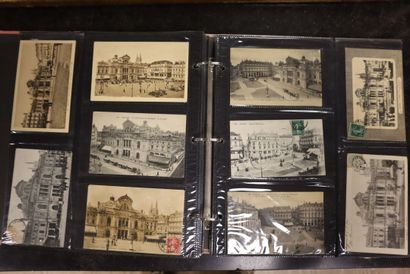 An album of 400 old postcards of Angers (various...