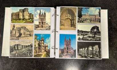 An album of 400 semi-modern postcards. Angers...