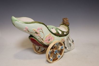 EICHWALD, Bohemia. 
Polychrome glazed earthenware...
