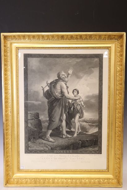 Two black prints after Baron Gérard: 