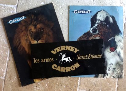HUNTING. Reunion of 3 Verney Carron and Gévelot...