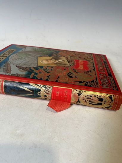 Jules Verne: lot de deux cartonnage dont...