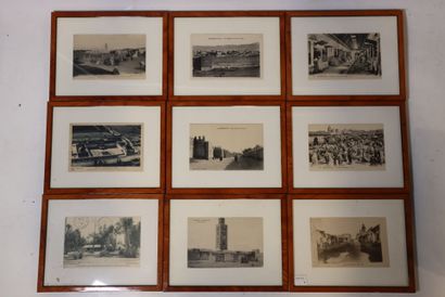Set of 17 old postcards from Morocco, mainly...