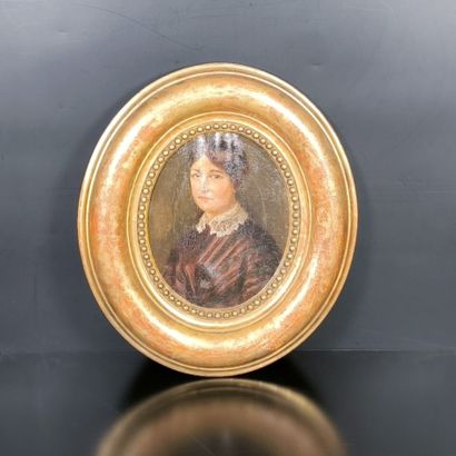 . Ecole française du XIXème. Portrait de...