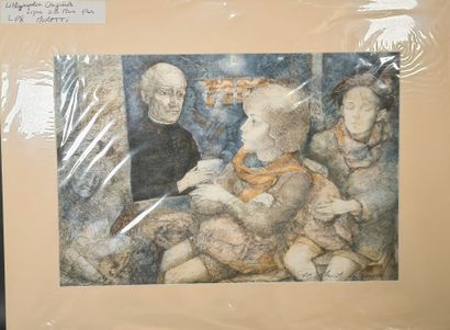 Lucien-Philippe MORETTI (1922-2000). 3 lithographies...