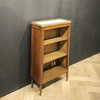Petite bibliothèque en acajou et placage...