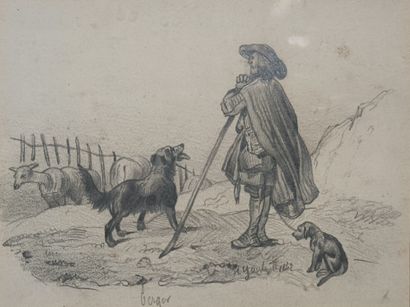 GOUBERT (?). Ensemble de deux oeuvres :
-...
