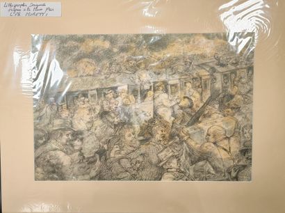 Lucien-Philippe MORETTI (1922-2000). 3 lithographies...