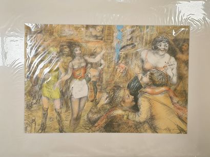 Lucien-Philippe MORETTI (1922-2000). 3 lithographies...