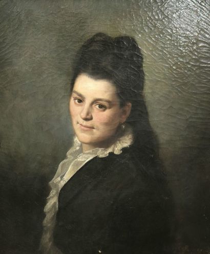 . Ecole française du XIXème. Paire de portraits...
