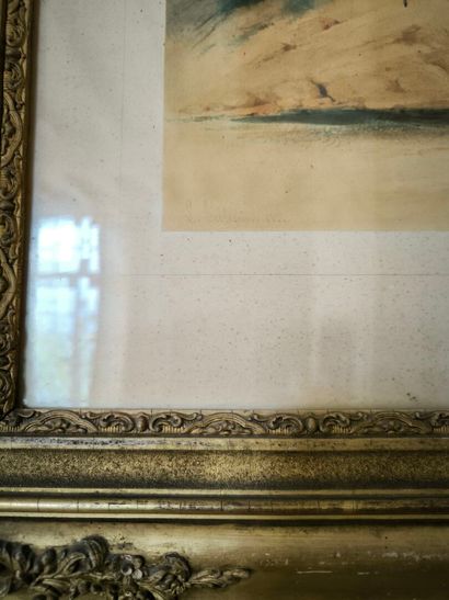 Louis PELLEGRIN. Ensemble de 3 gouaches :
-...