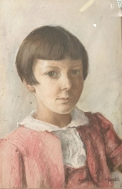 Lot: - André L Martin (vers 1930-40). 
Portrait...