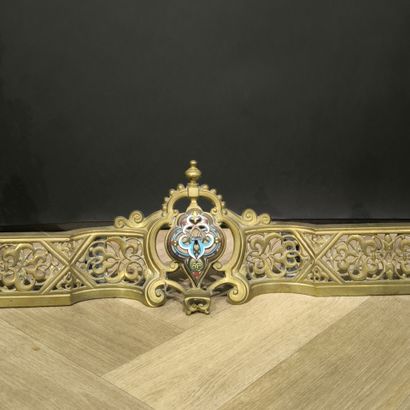 Barre de cheminée en métal et émaillé, à...