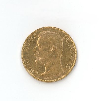 1 monnaie or : 100 F Monaco Albert Ier 1...