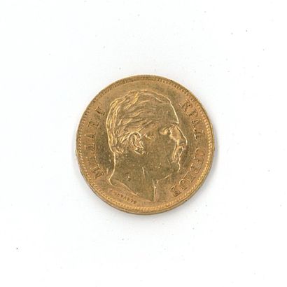 1 monnaie or : 20 Dinars Serbie Milan Ier...