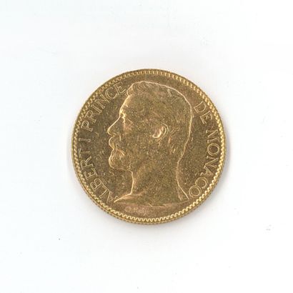 1 monnaie or : 100 F Monaco Albert Ier 1...