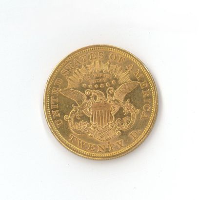 1 monnaie or : 20 dollars US 1876 S