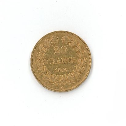 1 gold coin : 20 FF Louis-Philippe Ier 1847...