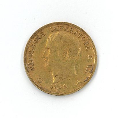 1 monnaie or : 20 Lires Napoleone Imperatore...