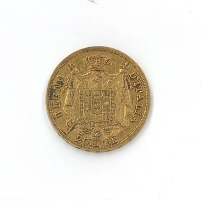 1 monnaie or : 20 Lires Napoleone Imperatore...