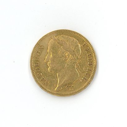 1 gold coin : 40 FF Napoléon Empereur 1812...