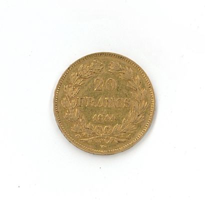 1 gold coin : 20 FF Louis-Philippe Ier 1844...