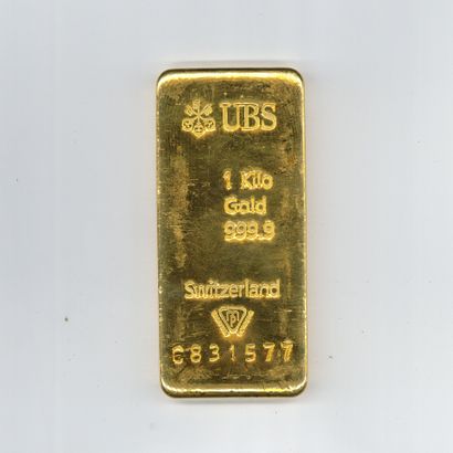 Lingot d'or UBS n° C831577, avec son bulletin...